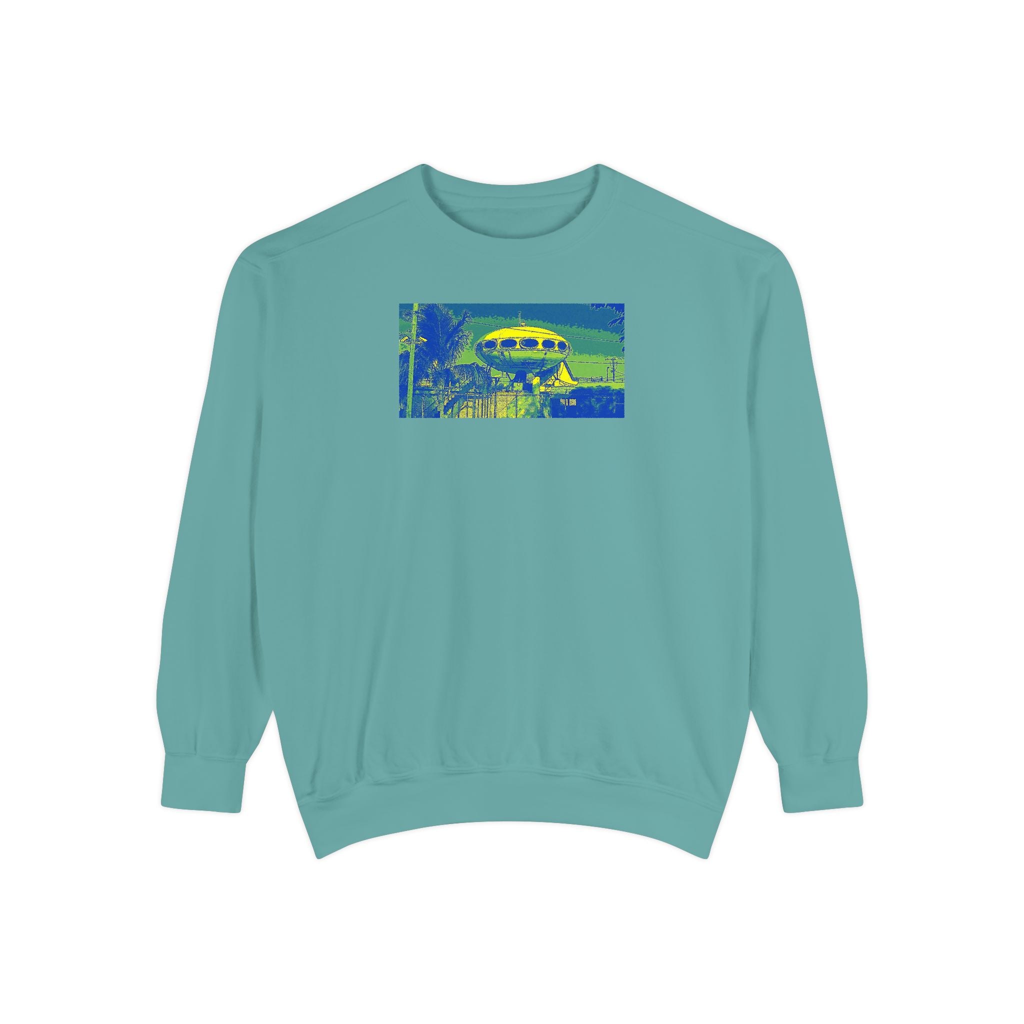 Unisex Garment-Dyed Sweatshirt--  Tampa landmark
