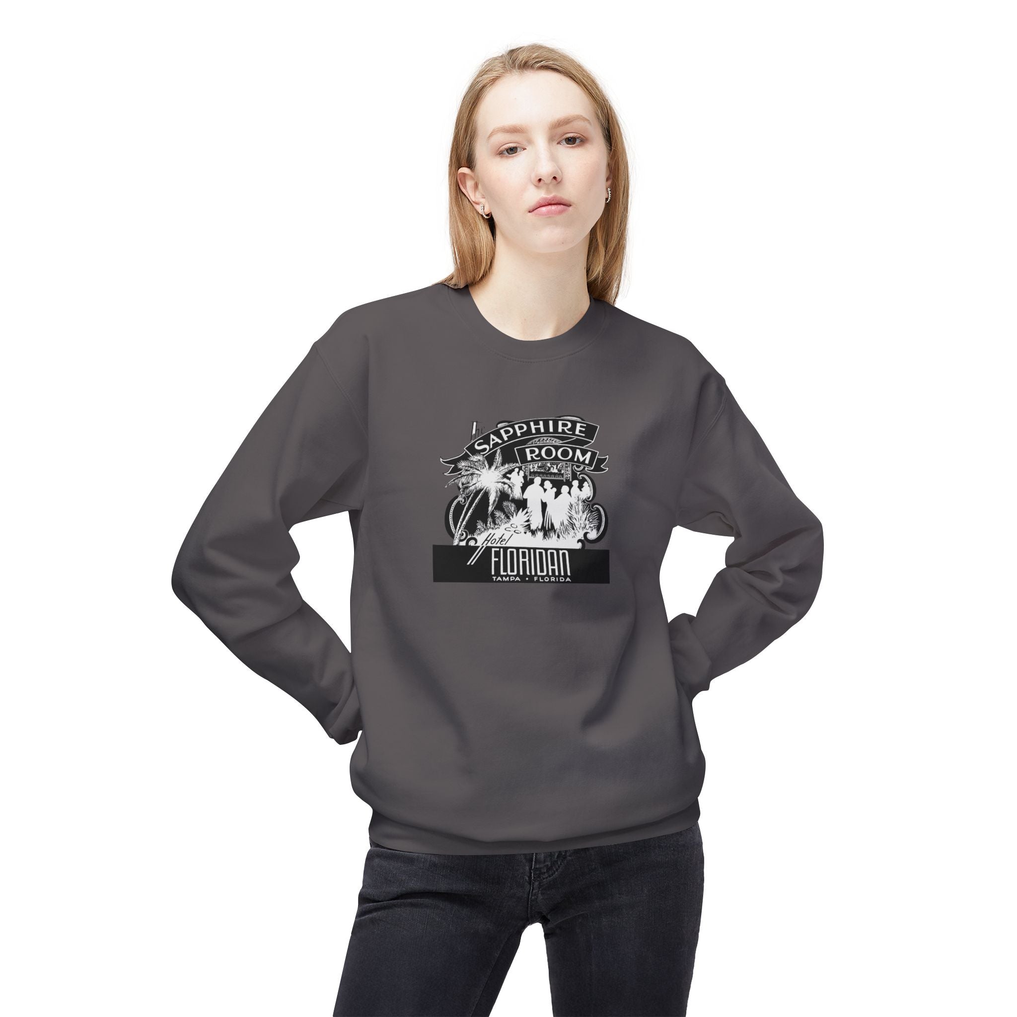 Vintage Sapphire (Surefire) Room Tampa Crewneck Sweatshirt |