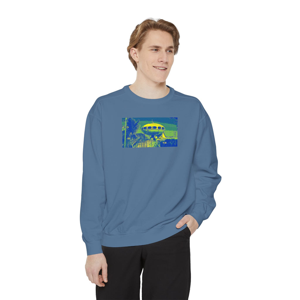 Unisex Garment-Dyed Sweatshirt--  Tampa landmark