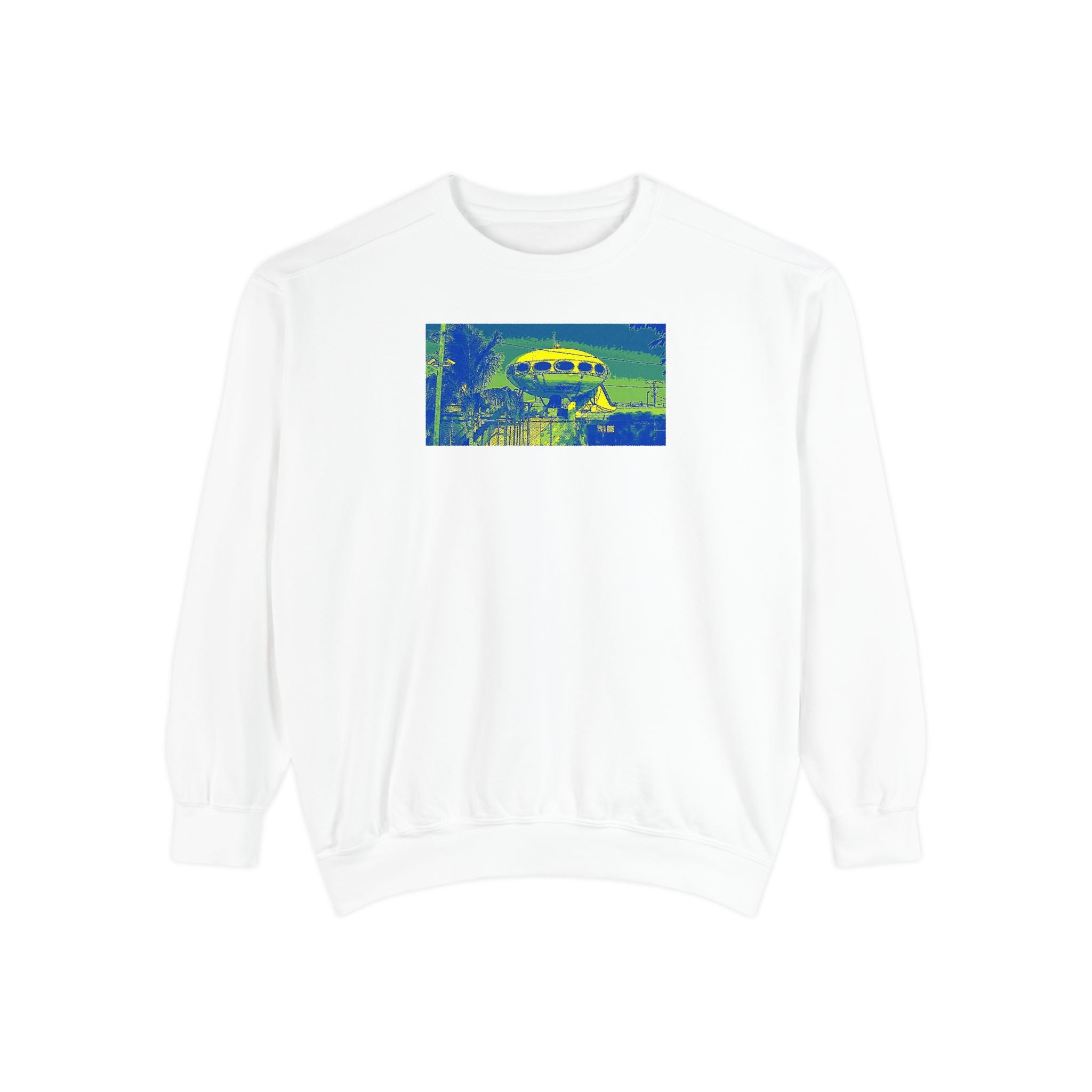 Unisex Garment-Dyed Sweatshirt--  Tampa landmark