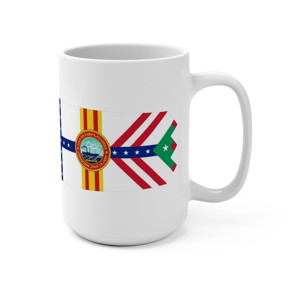 City of Tampa flag- design by committee--  Mug 15oz