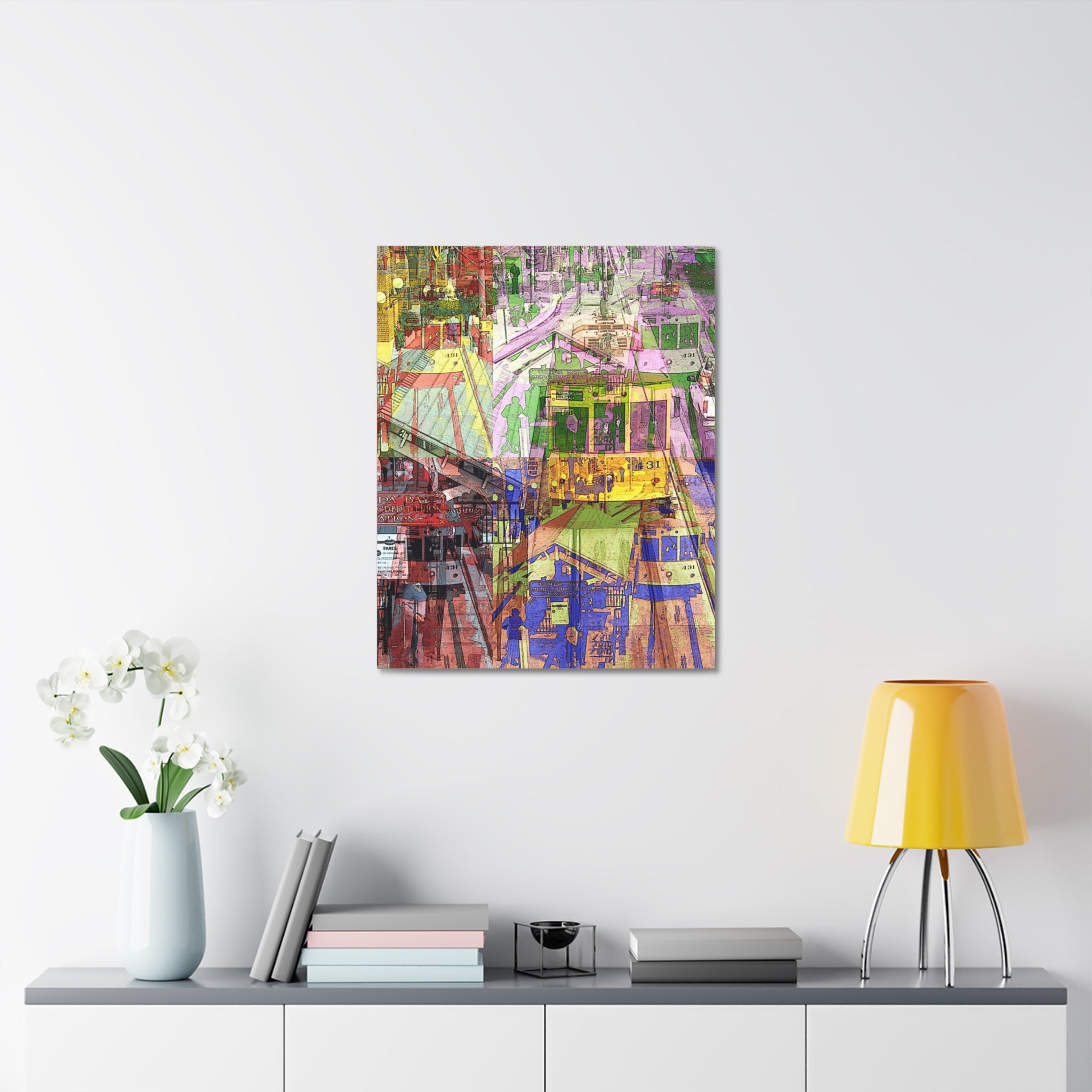 Ybor City streetcar  24"x30"Stretched Canvas Print