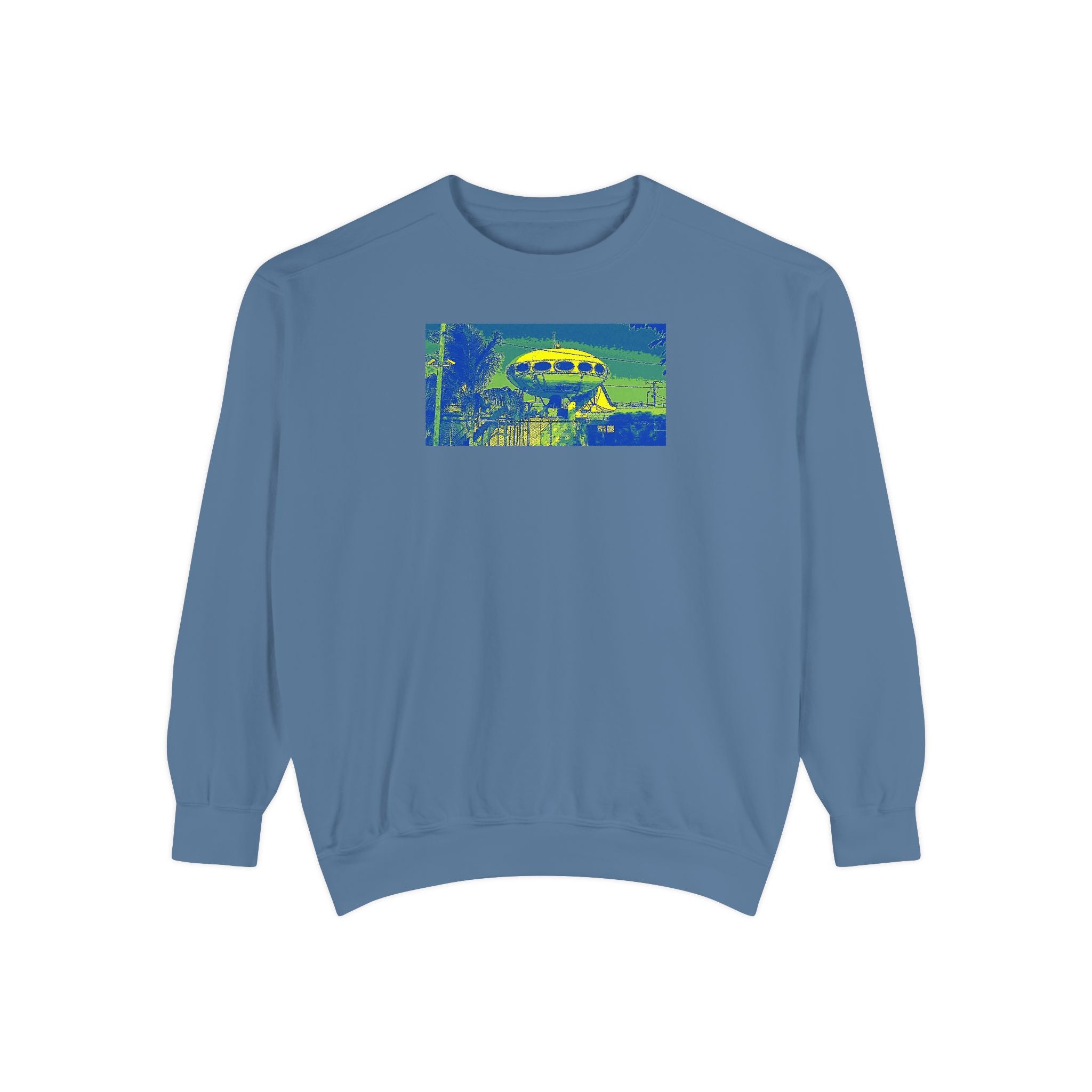 Unisex Garment-Dyed Sweatshirt--  Tampa landmark