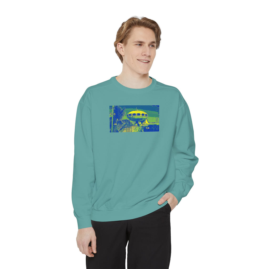 Unisex Garment-Dyed Sweatshirt--  Tampa landmark