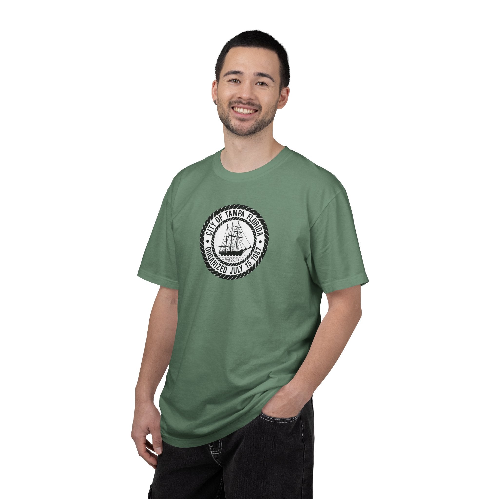 City of Tampa logo--- Unisex Garment-Dyed T-shirt