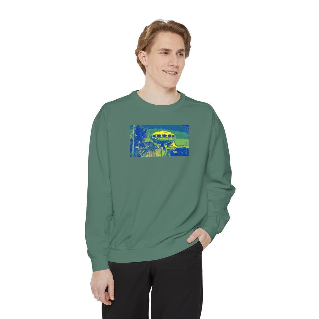 Unisex Garment-Dyed Sweatshirt--  Tampa landmark