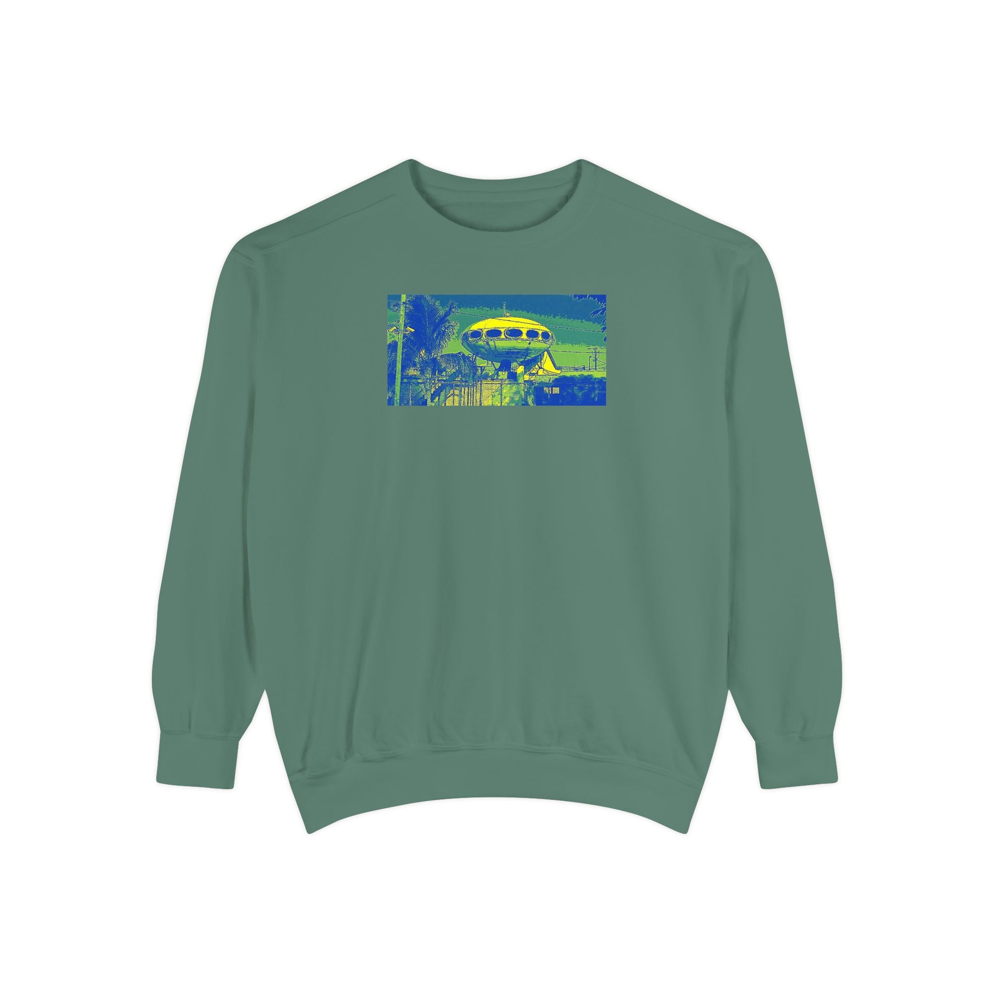 Unisex Garment-Dyed Sweatshirt--  Tampa landmark
