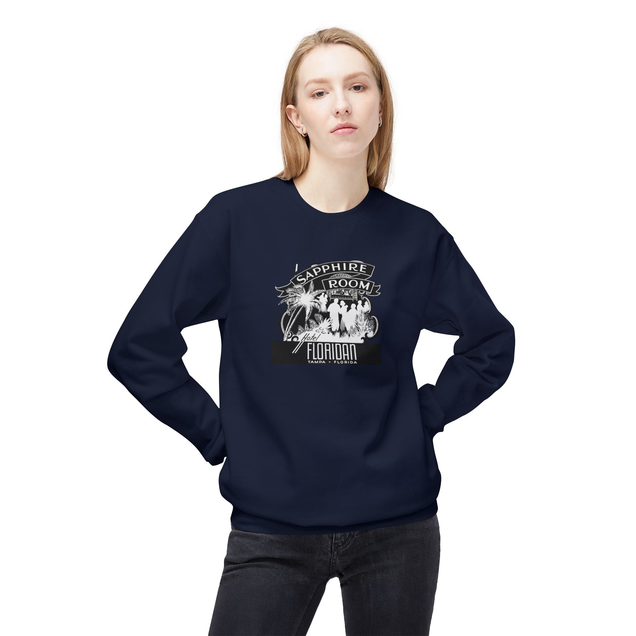 Vintage Sapphire (Surefire) Room Tampa Crewneck Sweatshirt |