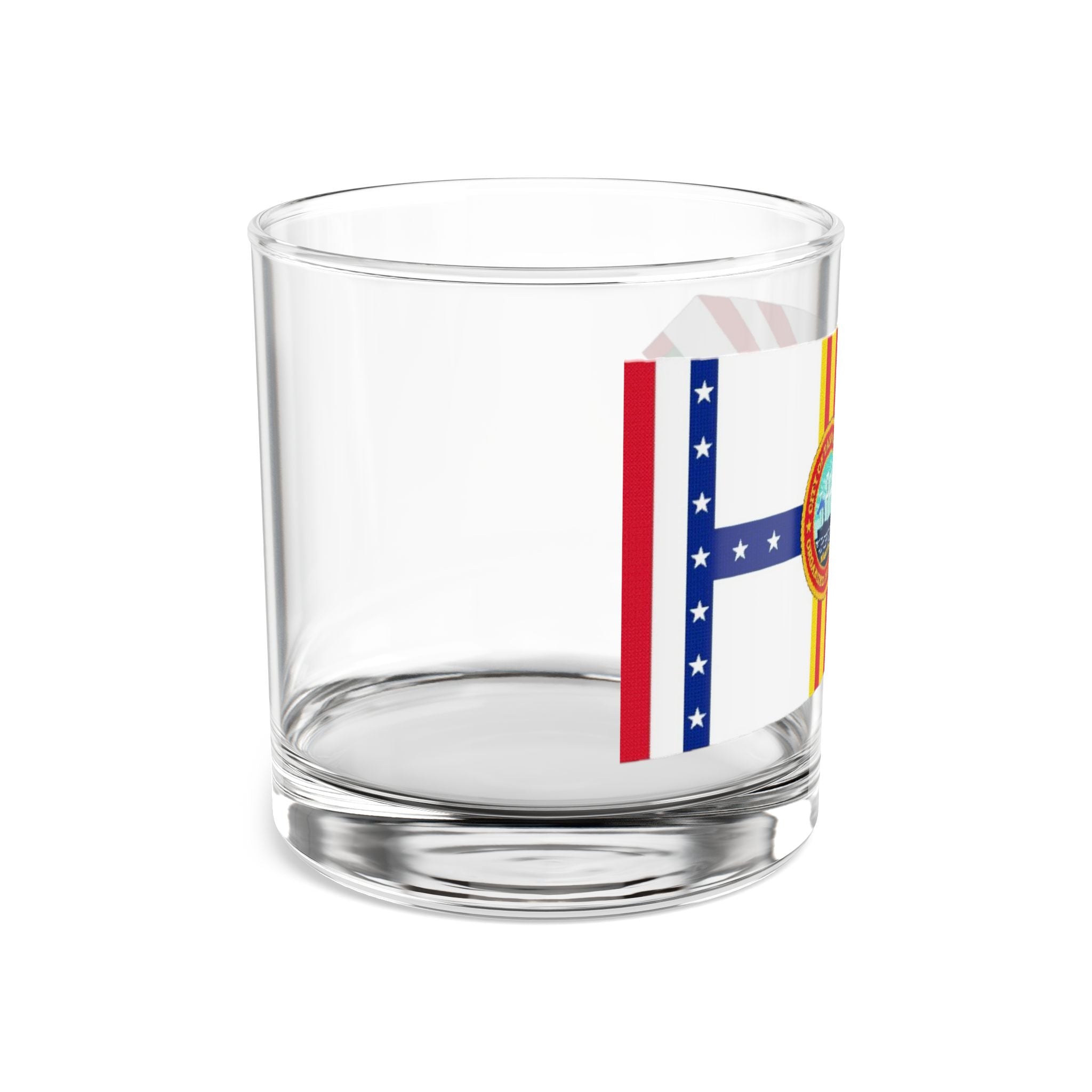 City of Tampa flag-  designed by committee-- Rocks Glass, 10oz